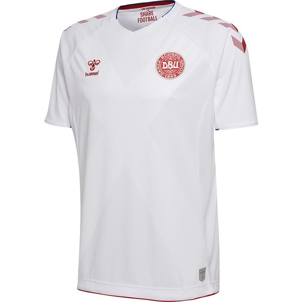 Camiseta Dinamarca Segunda equipo 2018 Blanco